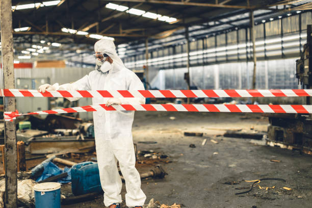 Professional Biohazard technician working in Anna, TX